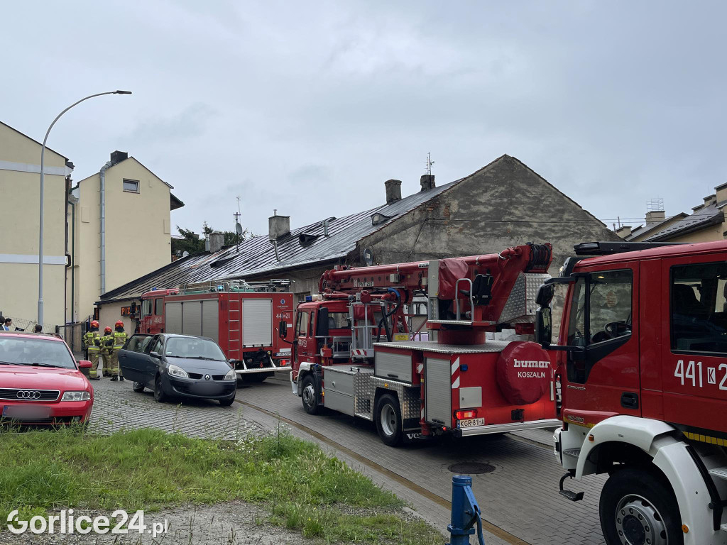 Akcja strażaków w centrum Gorlic (06.08.)