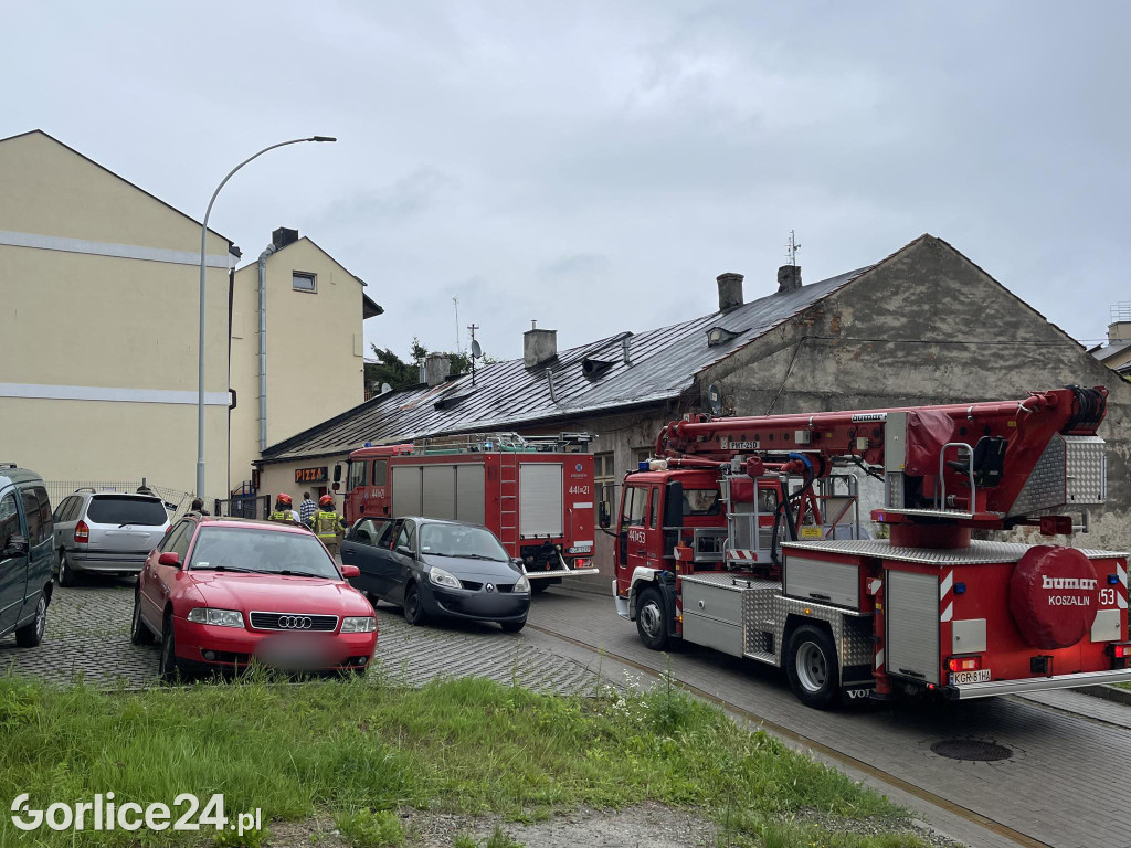 Akcja strażaków w centrum Gorlic (06.08.)