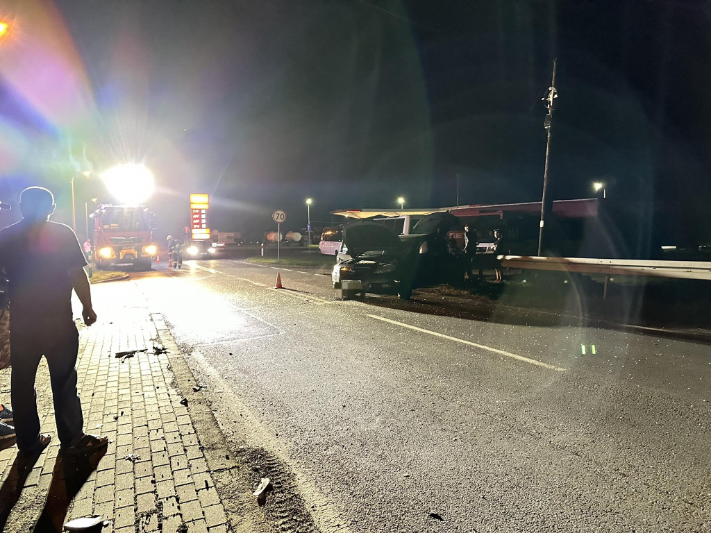 Zderzenie osobówek w Bobowej (17.08.)