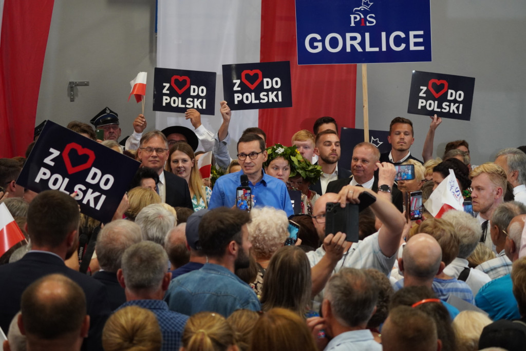 Premier Mateusz Morawiecki w Gorlicach (18.08.)