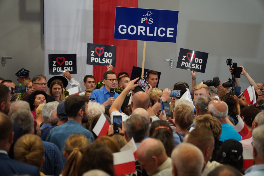 Premier Mateusz Morawiecki w Gorlicach (18.08.)
