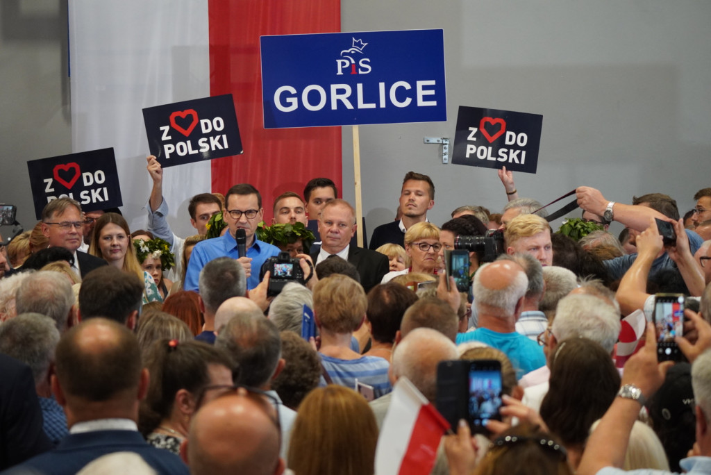 Premier Mateusz Morawiecki w Gorlicach (18.08.)