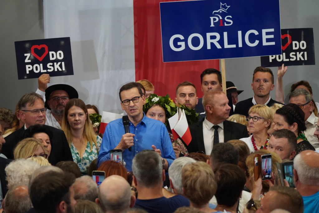 Premier Mateusz Morawiecki w Gorlicach (18.08.)