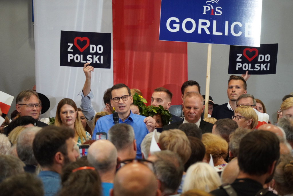 Premier Mateusz Morawiecki w Gorlicach (18.08.)