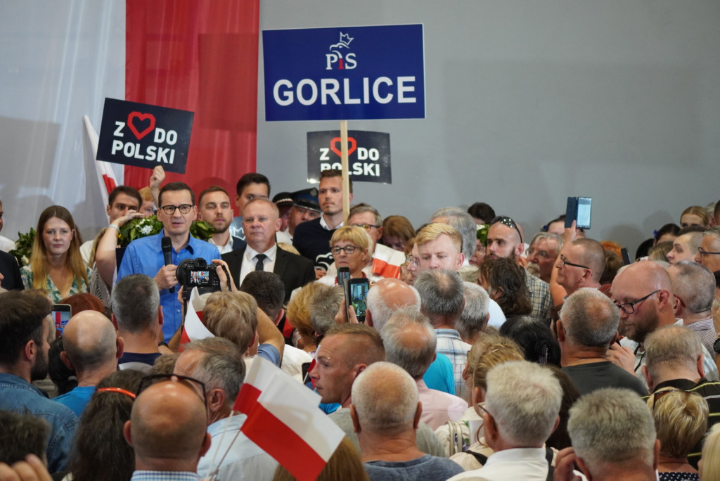 Premier Mateusz Morawiecki w Gorlicach (18.08.)