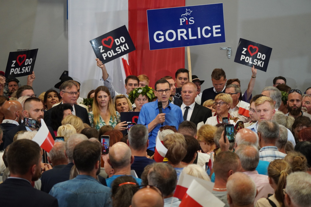 Premier Mateusz Morawiecki w Gorlicach (18.08.)