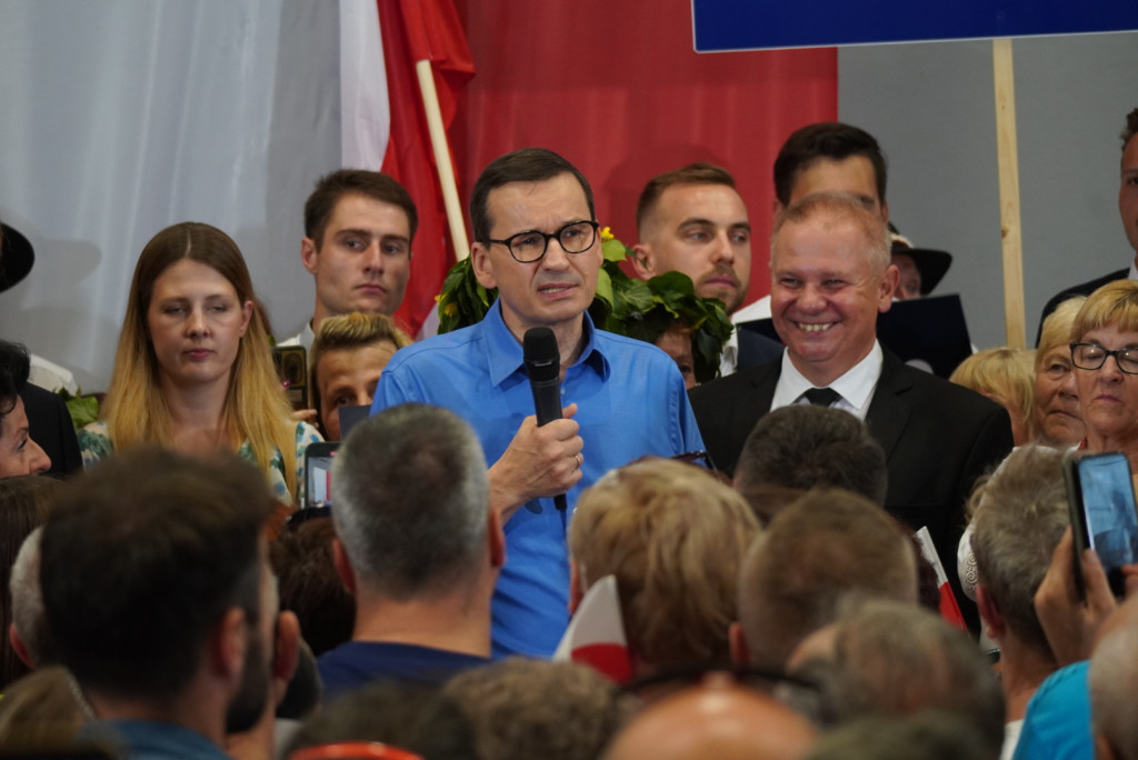 Premier Mateusz Morawiecki w Gorlicach (18.08.)