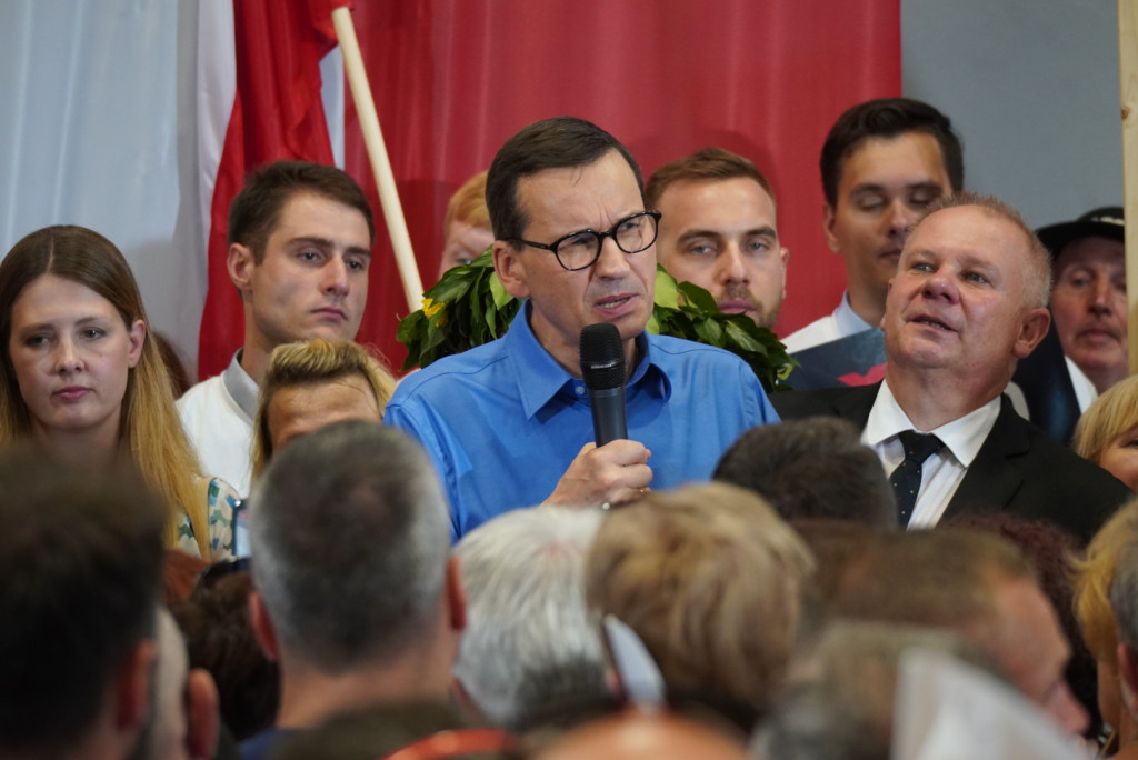 Premier Mateusz Morawiecki w Gorlicach (18.08.)