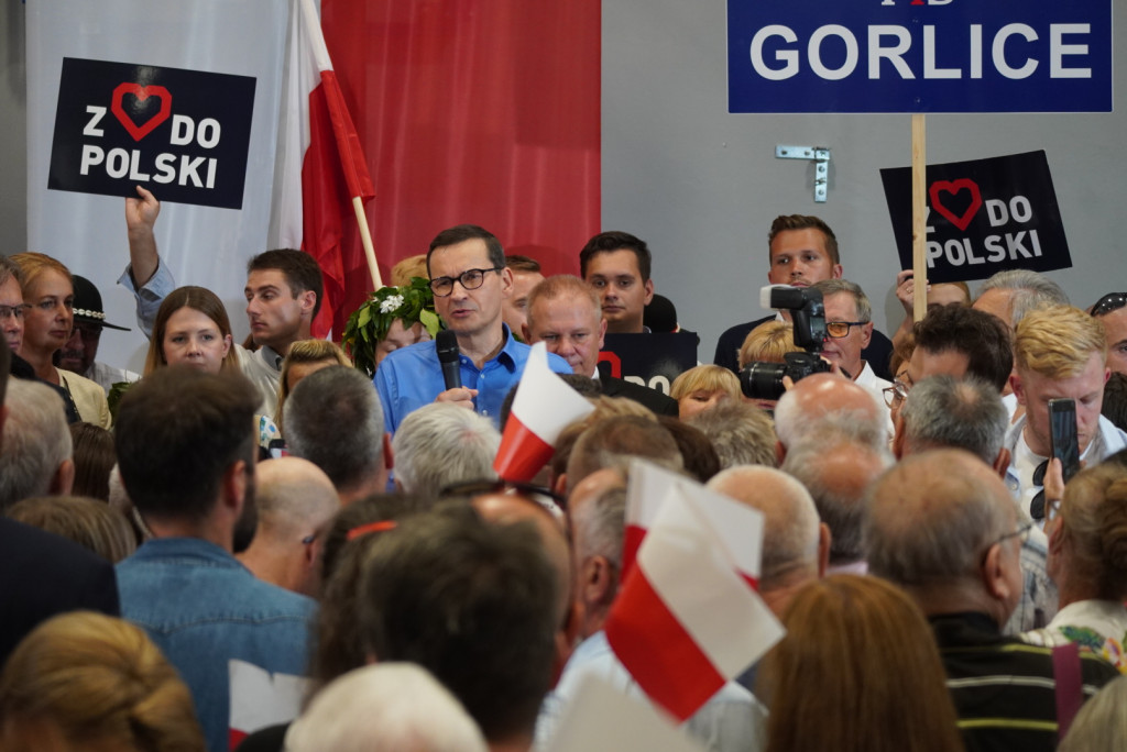 Premier Mateusz Morawiecki w Gorlicach (18.08.)