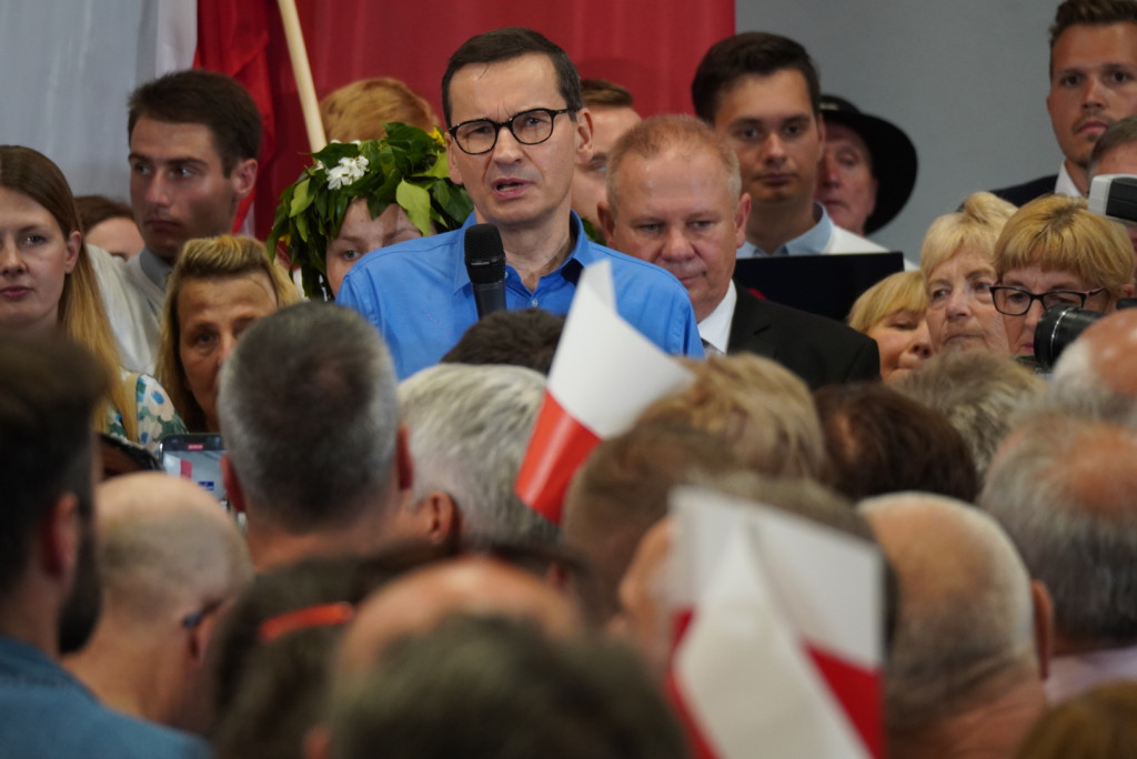 Premier Mateusz Morawiecki w Gorlicach (18.08.)