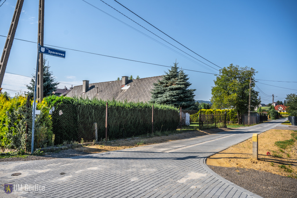 Ulica Spacerowa nowa nawierzchnia