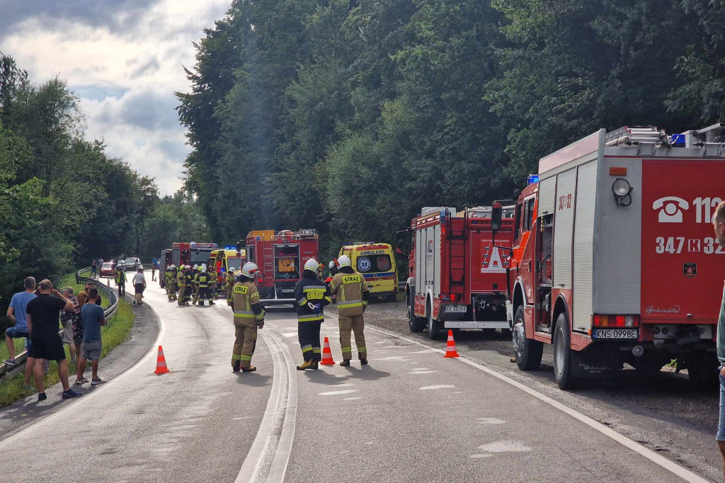 Ropa. Poważny wypadek na DK28 (26.08.)