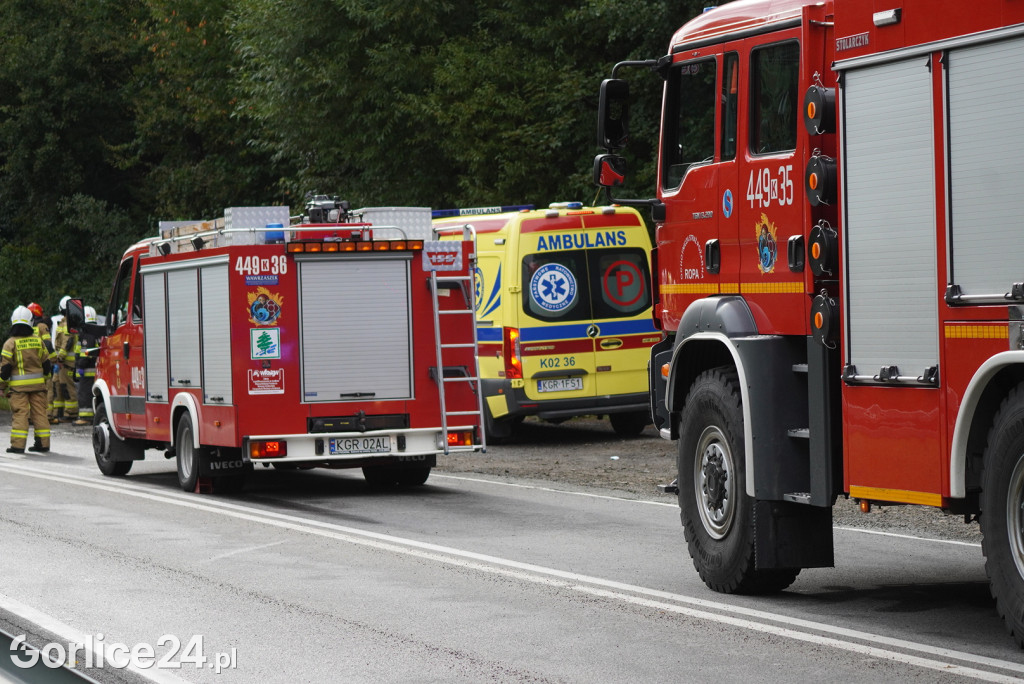 Ropa. Poważny wypadek na DK28 (26.08.)