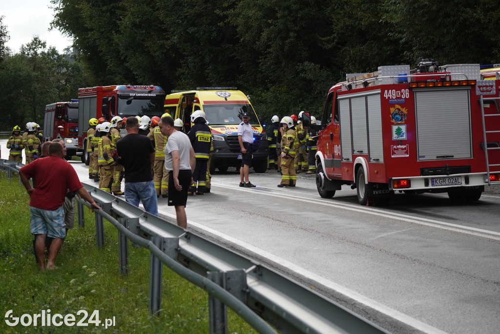 Ropa. Poważny wypadek na DK28 (26.08.)