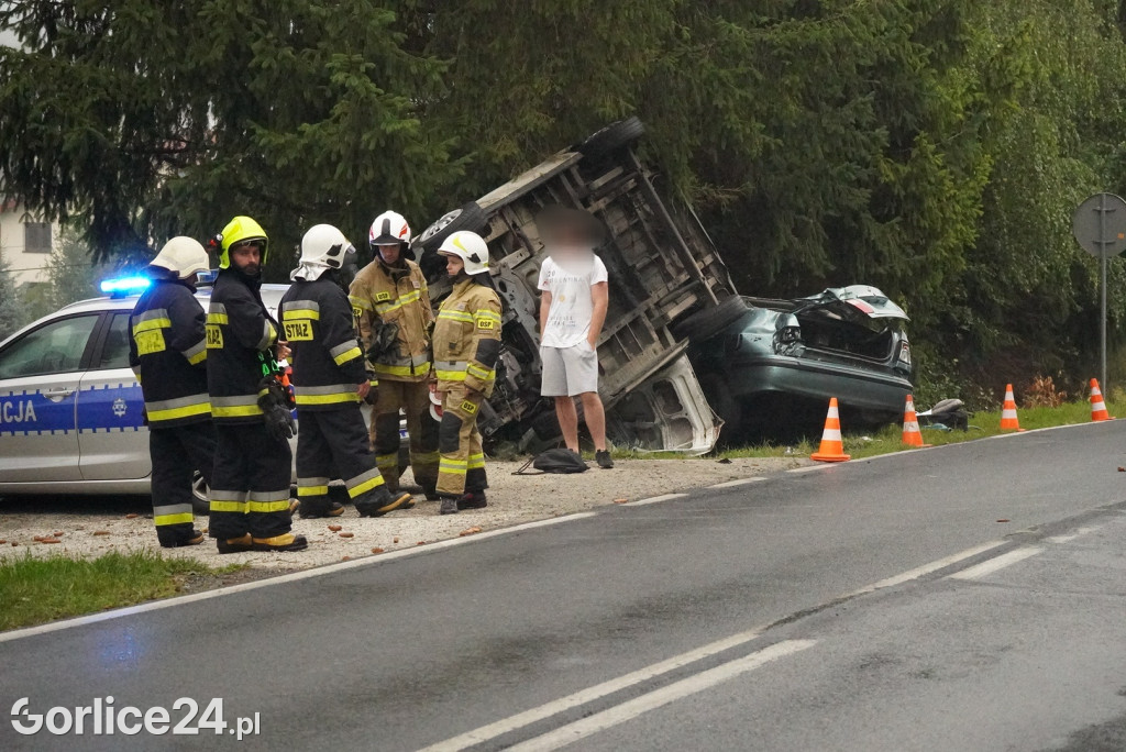 Zdarzenie drogowe w Dominikowicach (28.08.)