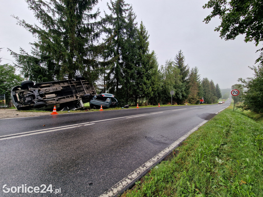 Zdarzenie drogowe w Dominikowicach (28.08.)
