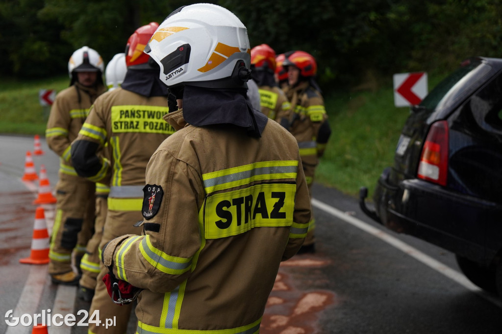 Kolizja w Szymbarku na DK28 (03.09.)