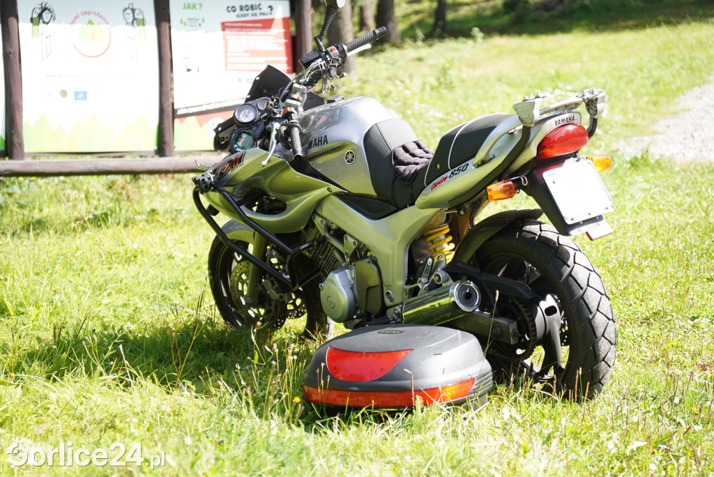 Małastów. Wypadek z udziałem motocyklisty