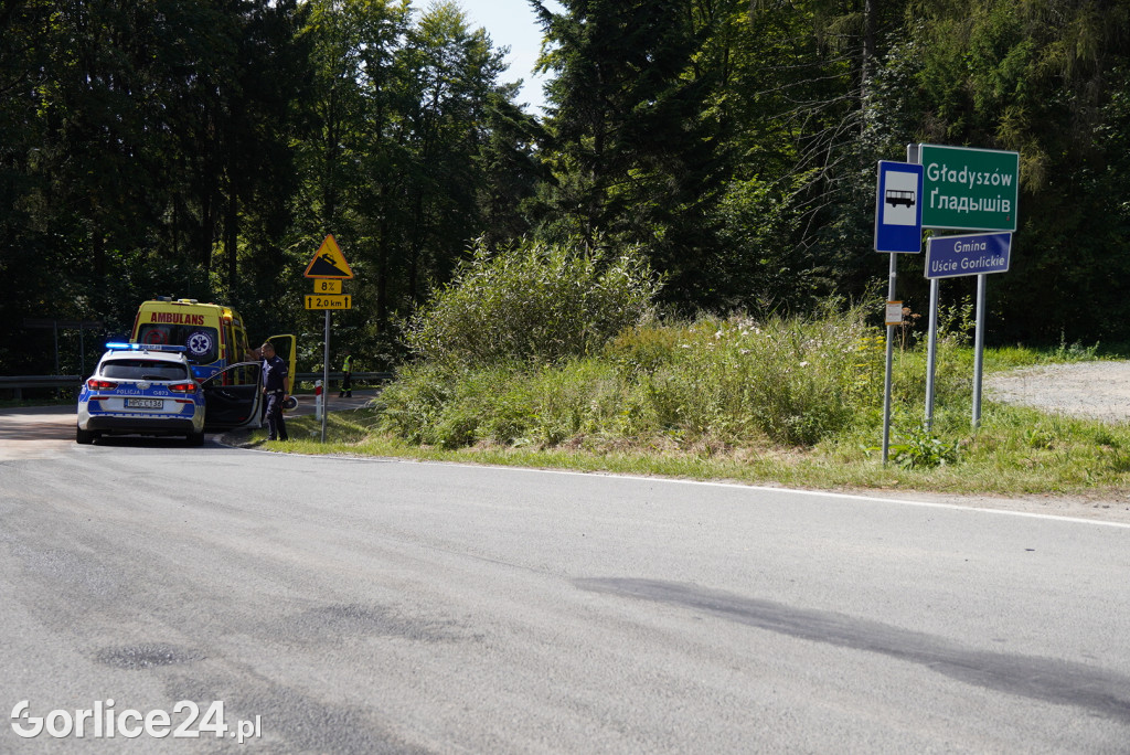 Małastów. Wypadek z udziałem motocyklisty