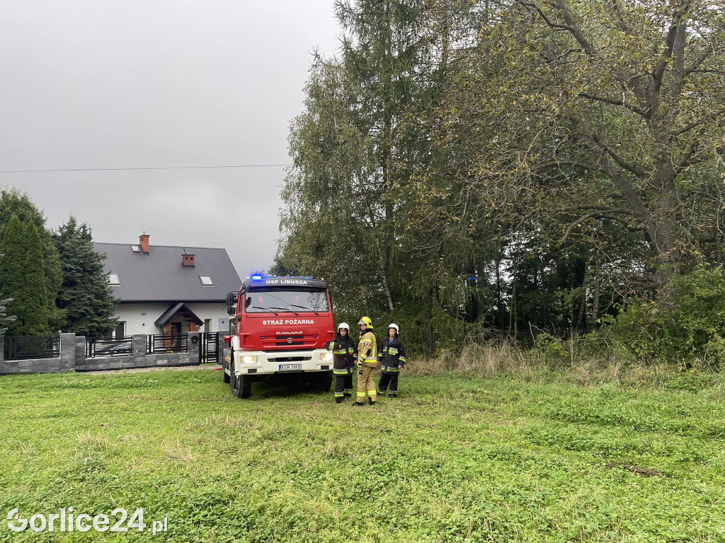 Korczyna. Pożar budynku gospodarczego