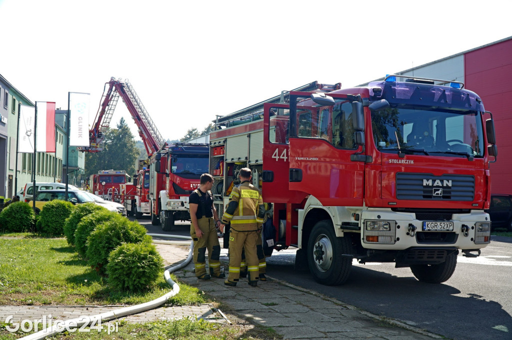 Szkolenia strażaków na terenie NiUW w Gliniku