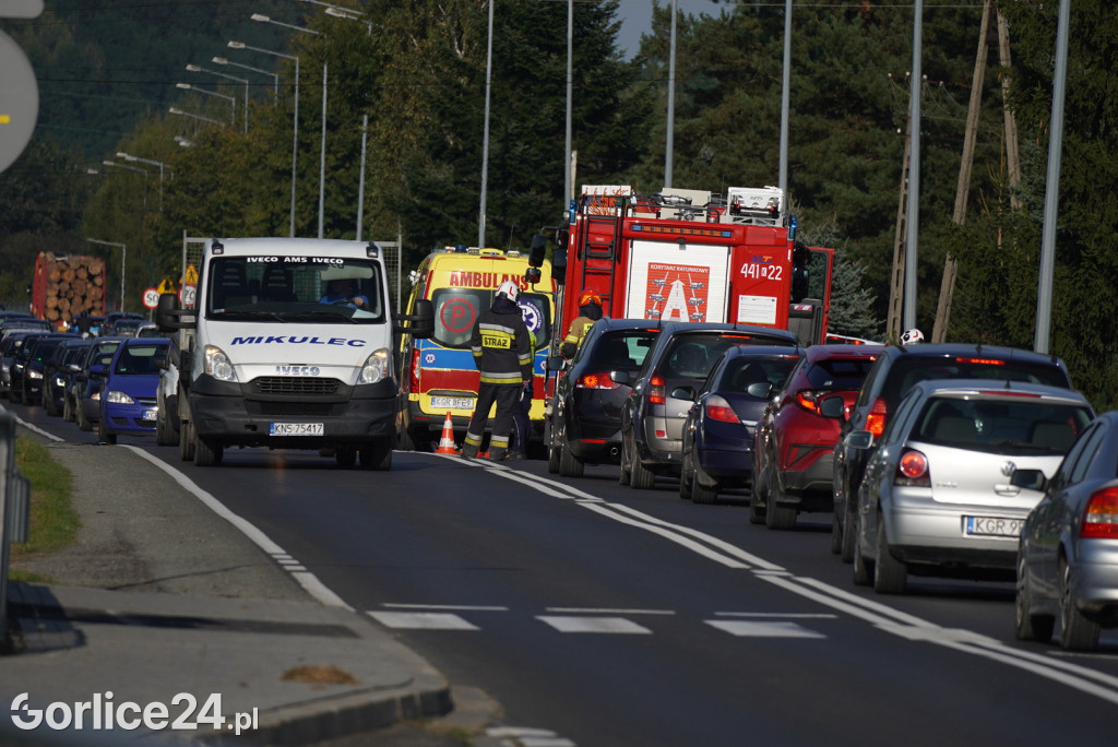 Klęczany. Zderzenie z udziałem motocyklisty