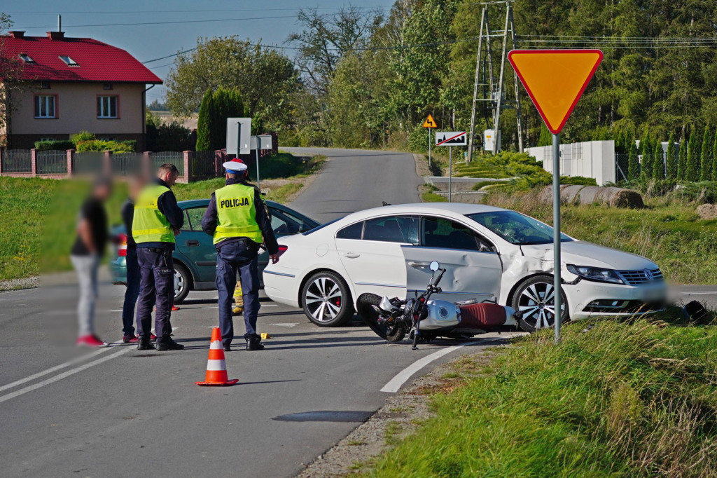 Wypadek w Dominikowicach (14.10.)