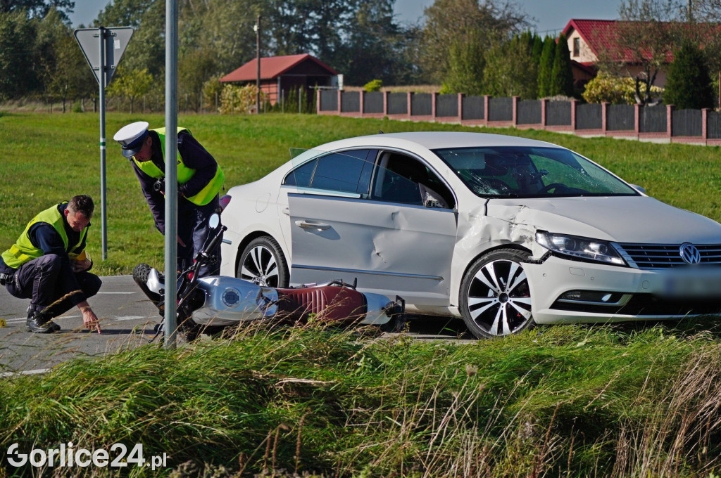 Wypadek w Dominikowicach (14.10.)