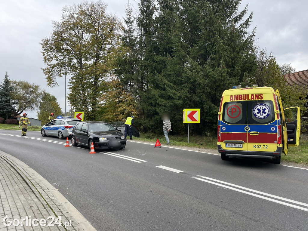 Kolizja na ul. Stróżowskiej (21.10.)