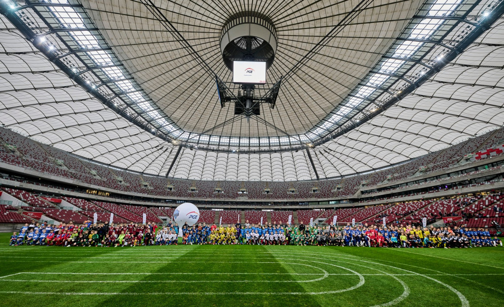 Młodziki Akademii GKS Glinik zagrali na Stadionie Narodowym