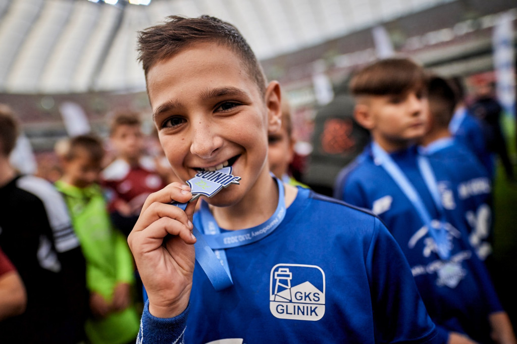 Młodziki Akademii GKS Glinik zagrali na Stadionie Narodowym