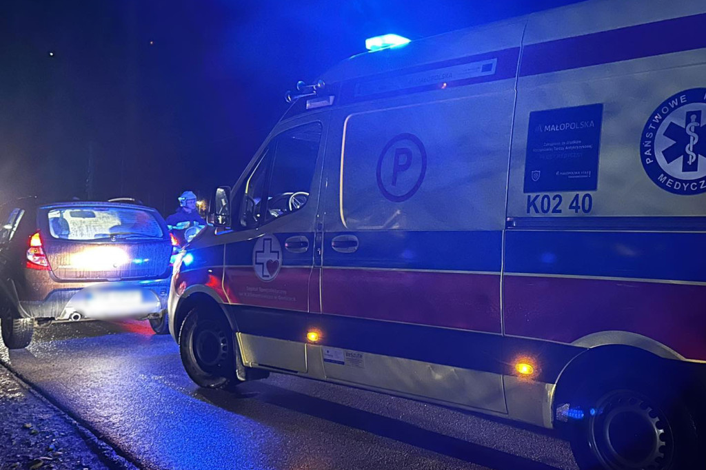 Potrącenie pieszego w Wójtowej (05.11.)