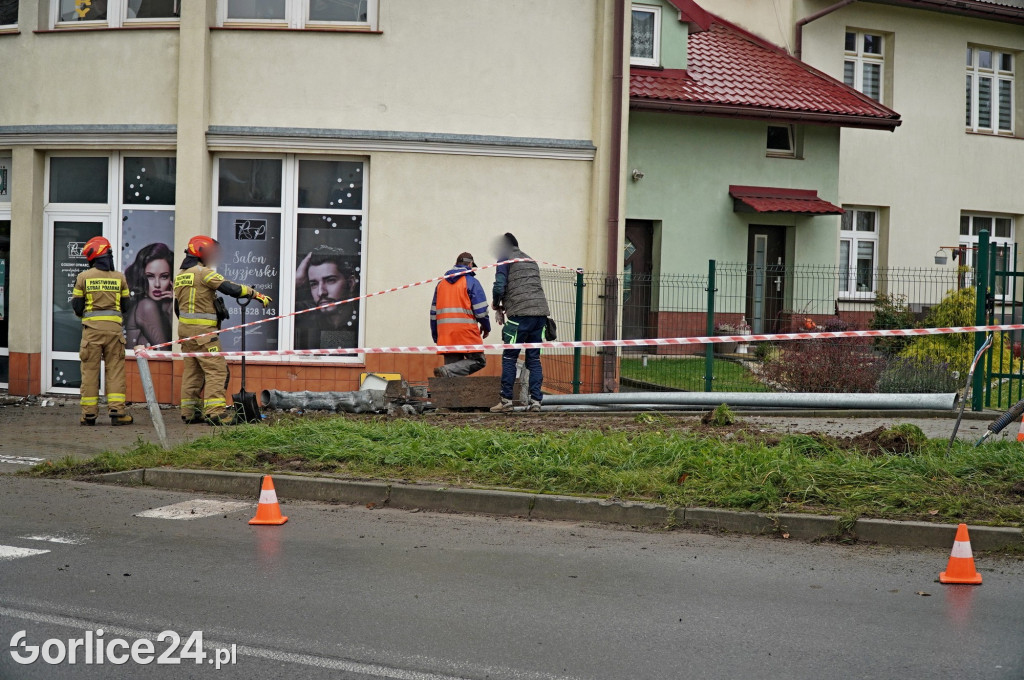 Gorlice. Zdarzenie na ul. Krakowskiej (08.11.)