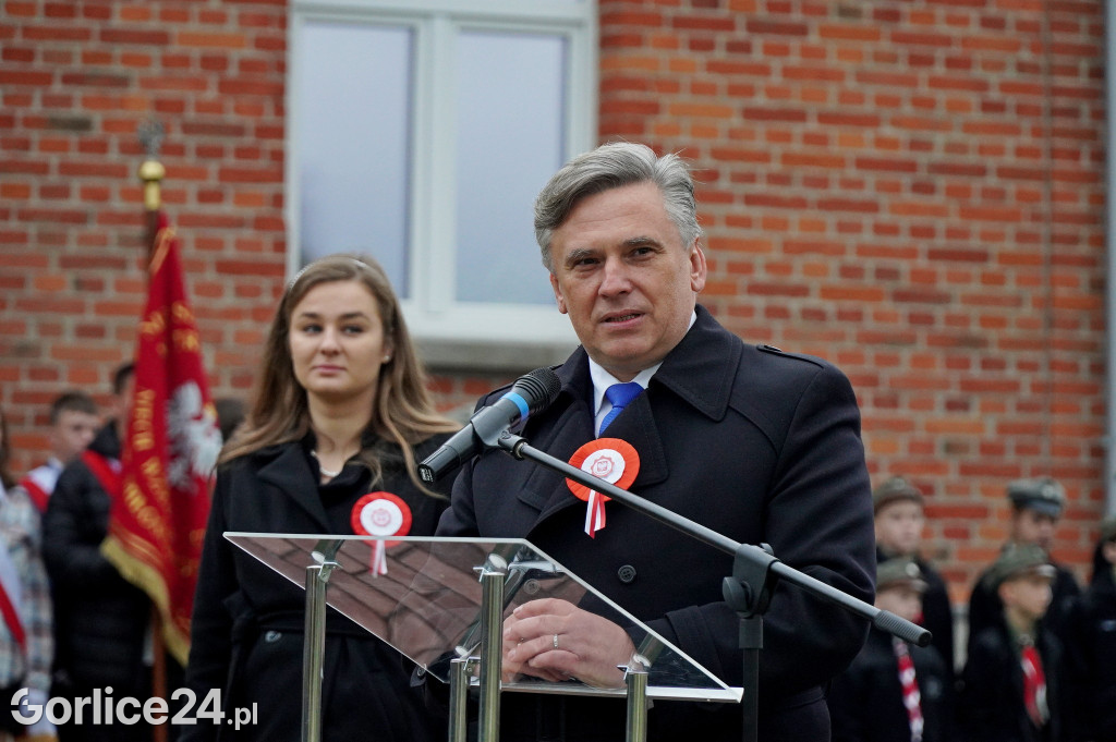 Uroczyste świętowanie Niepodległości w Łużnej 11.11