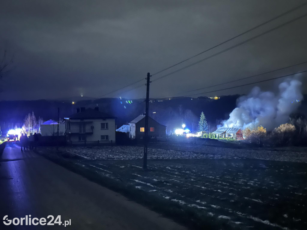 Pożar domu w Grudnej Kępskiej (25.11.)
