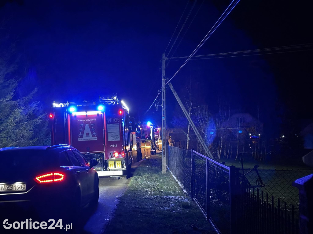 Pożar domu w Grudnej Kępskiej (25.11.)