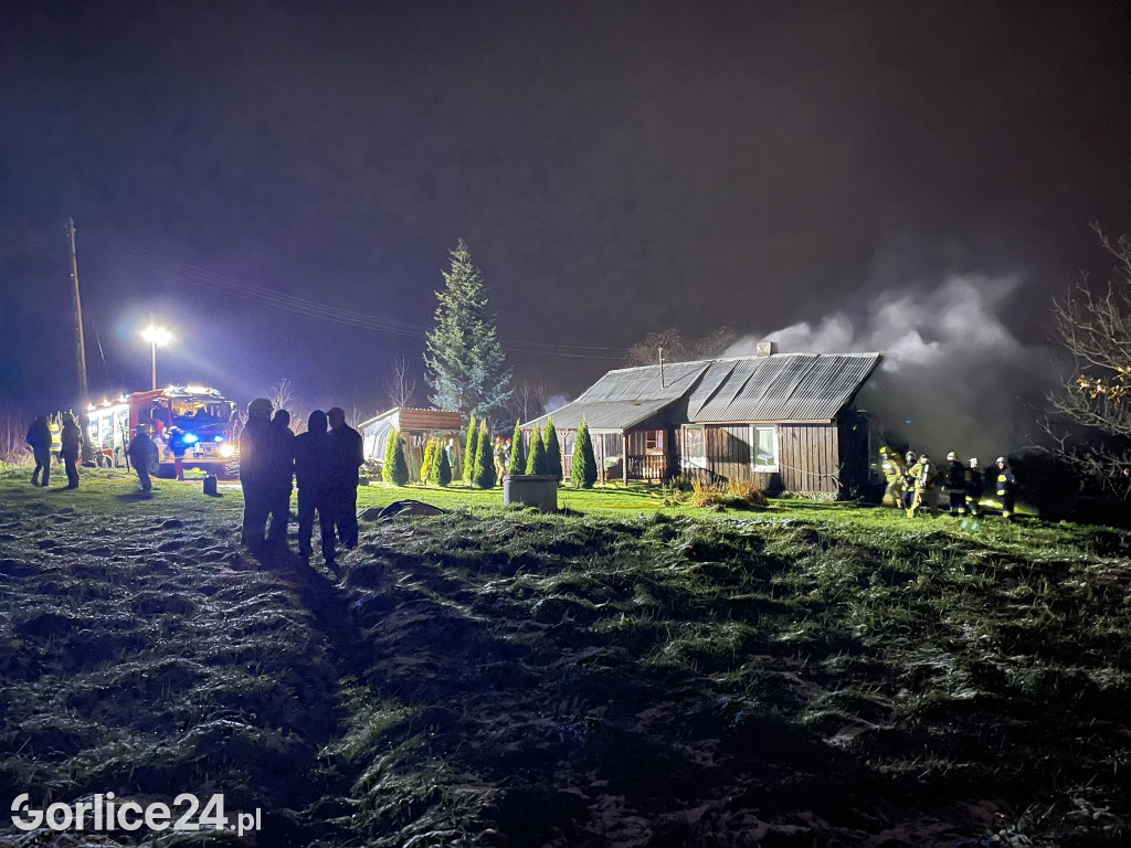 Pożar domu w Grudnej Kępskiej (25.11.)