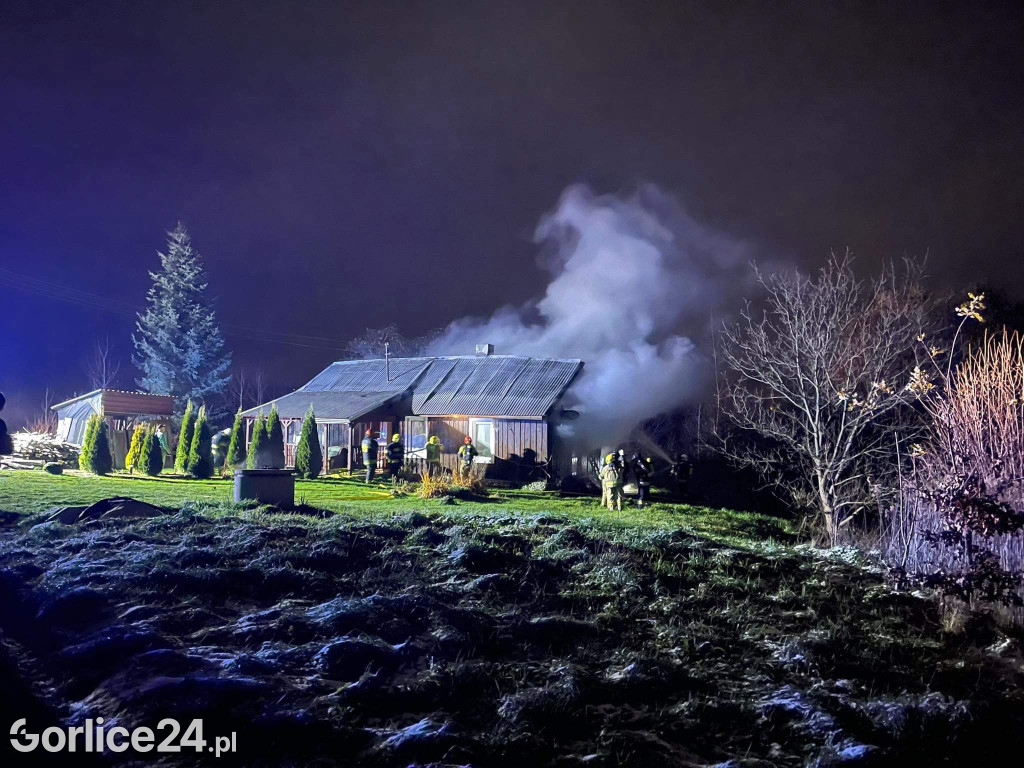 Pożar domu w Grudnej Kępskiej (25.11.)