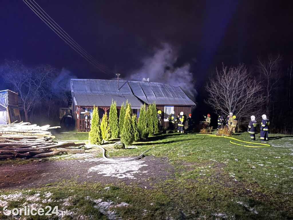 Pożar domu w Grudnej Kępskiej (25.11.)