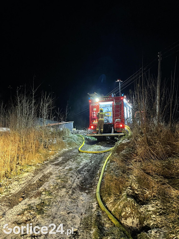 Pożar domu w Grudnej Kępskiej (25.11.)