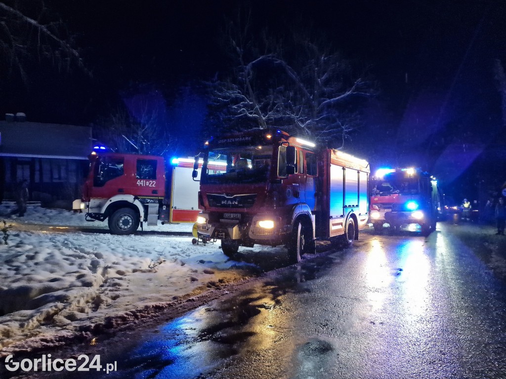 Pożar domu w Bielance (28.11.)
