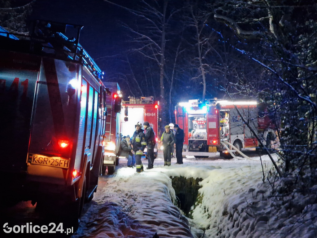Pożar domu w Bielance (28.11.)