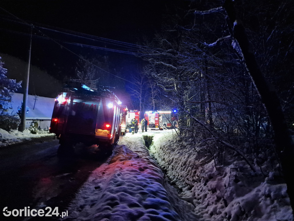 Pożar domu w Bielance (28.11.)