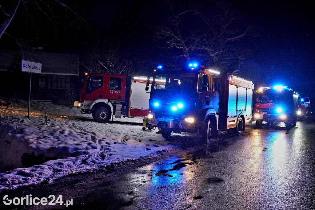 Pożar domu w Bielance (28.11.)