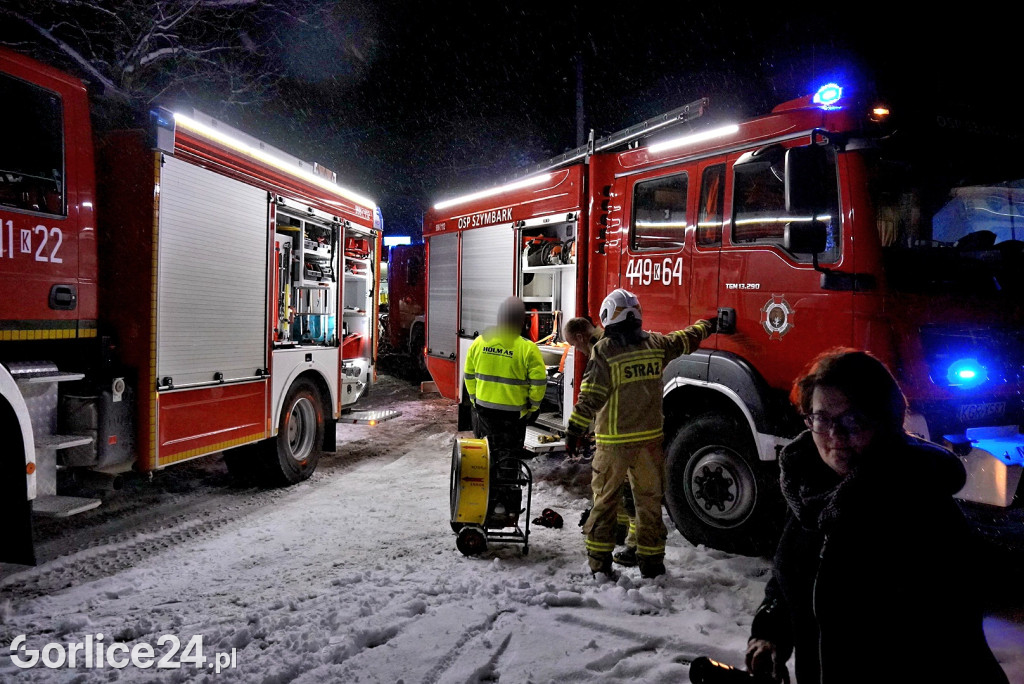Pożar domu w Bielance (28.11.)