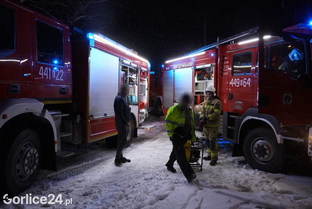 Pożar domu w Bielance (28.11.)