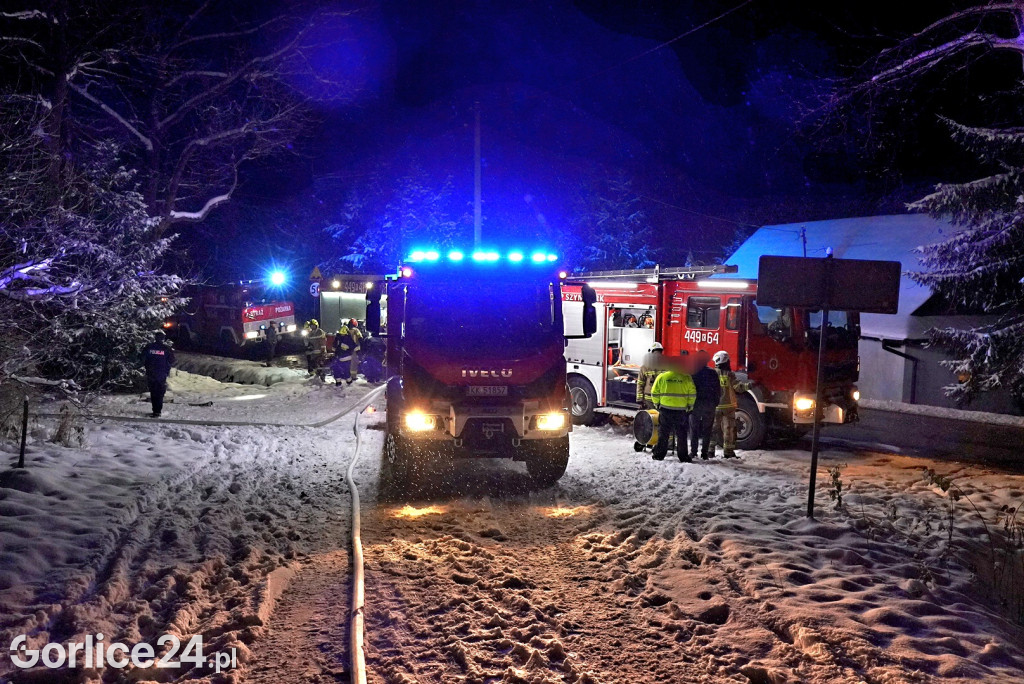 Pożar domu w Bielance (28.11.)