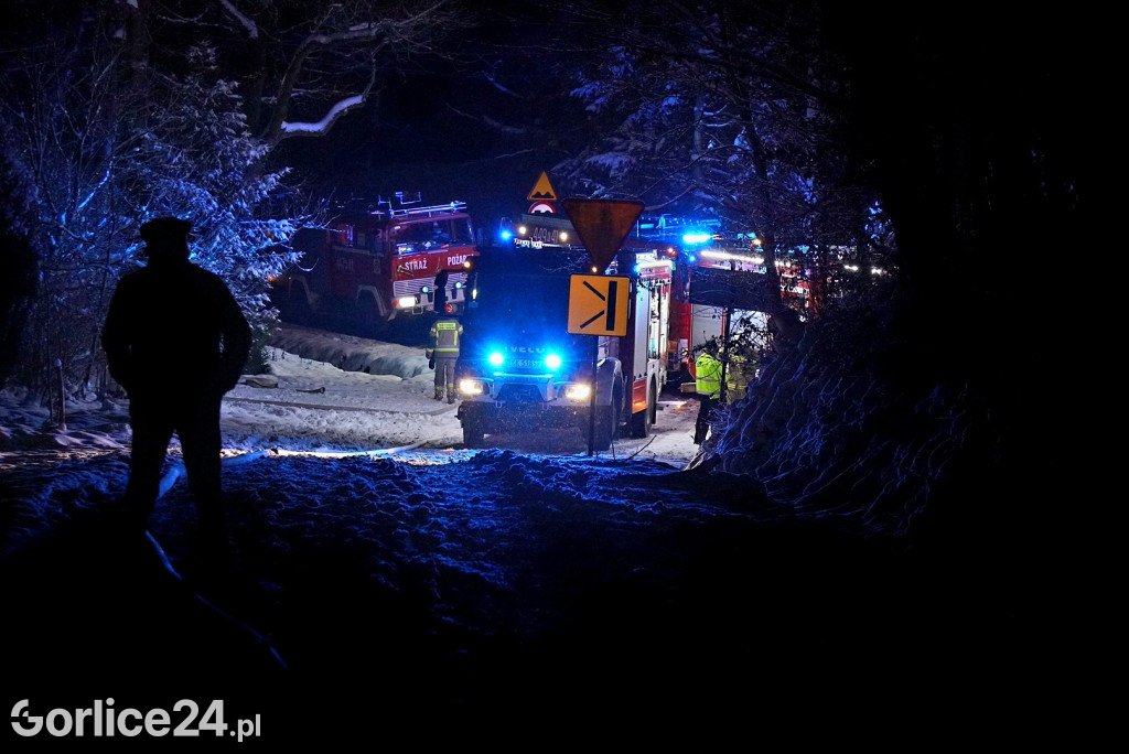 Pożar domu w Bielance (28.11.)