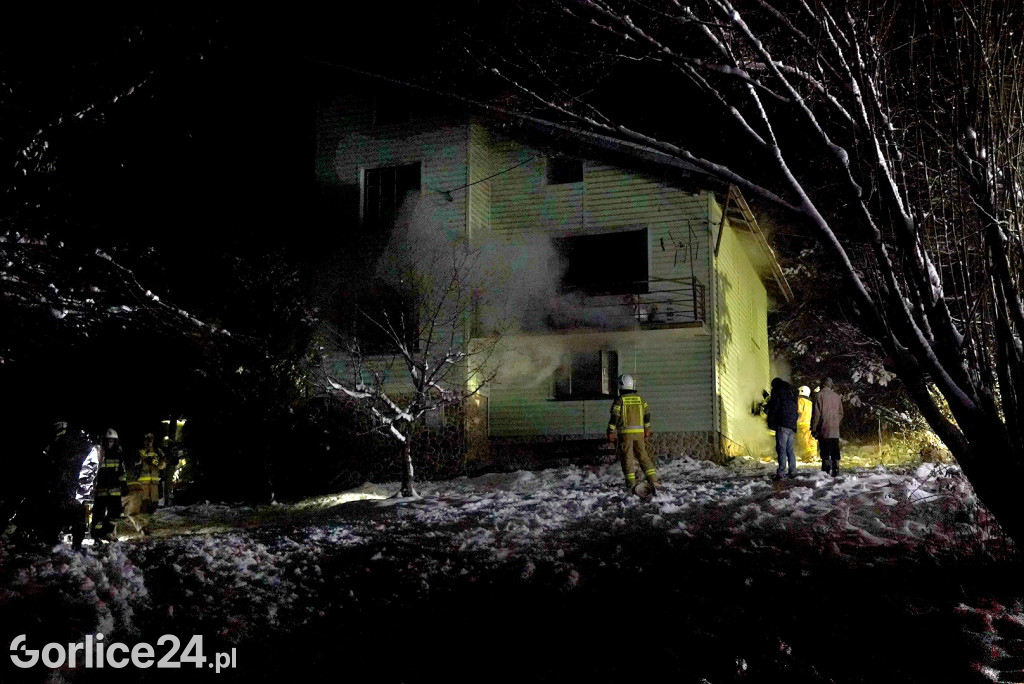 Pożar domu w Bielance (28.11.)