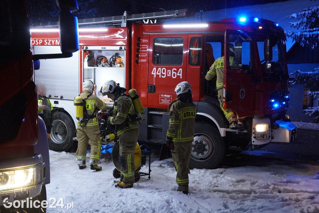 Pożar domu w Bielance (28.11.)